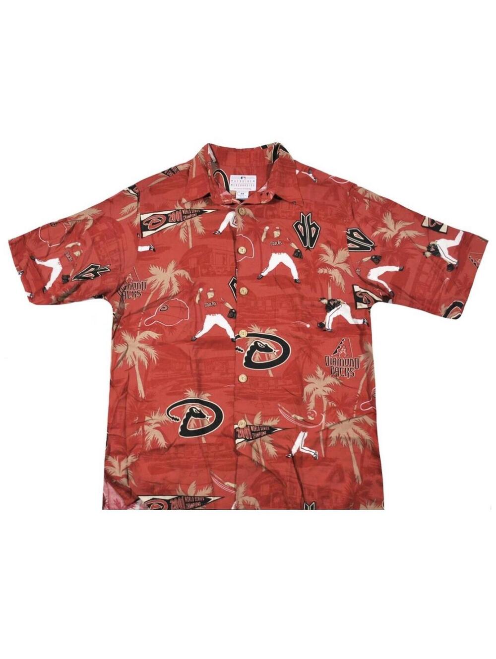 Vintage Arizona Diamondbacks Reyn Spooner Hawaiian Button Shirt Size Medium